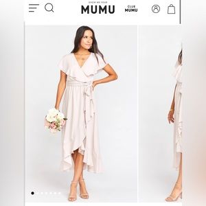 Show Me Your MuMu Jess Ruffle Midi Dress